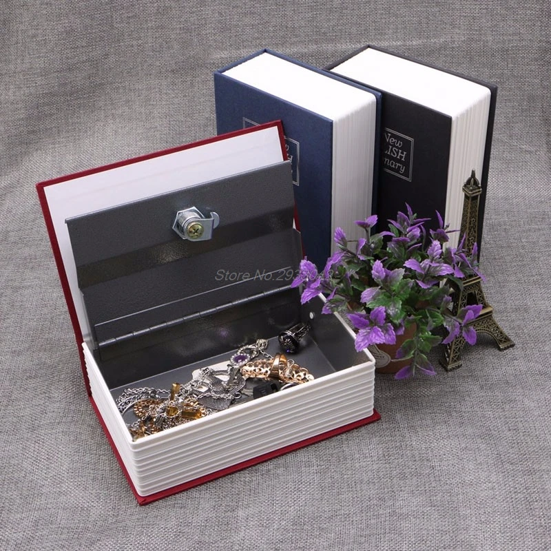 

Storage Box Money Secret Security Case Dictionary Book-Appearance With Lock 3colors -W128