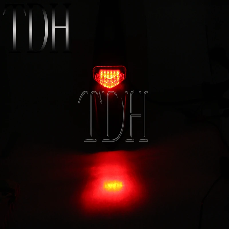 Мотоцикл LED задний тормозной фонарь Fender номерные знаки для кронштейн держатель