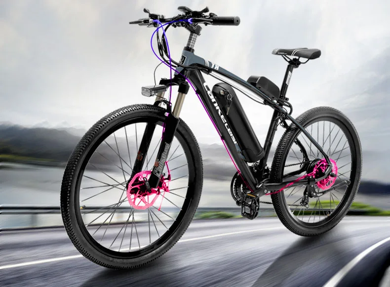 Flash Deal T8 Strong Powerful Electric Bike Bicycle, High Quality MTB Electric Mountain Bike, Adopt Suspension Fork 6