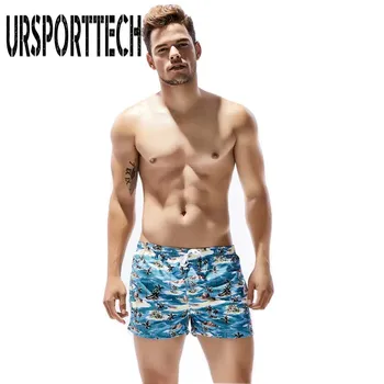

URSPORTTECH Casual Beach Shorts Men 3D Print Quick Drying Board Short Men Summer Clothing Casual Sandy Beach Short Plus Size XL