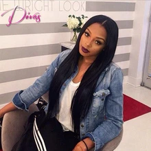 Unprocessed Brazilian Virgin Hair Full Lace Human Hair Wig & Lace Front Wig Silk Straight Human Hair Wig With Baby Hair Instock