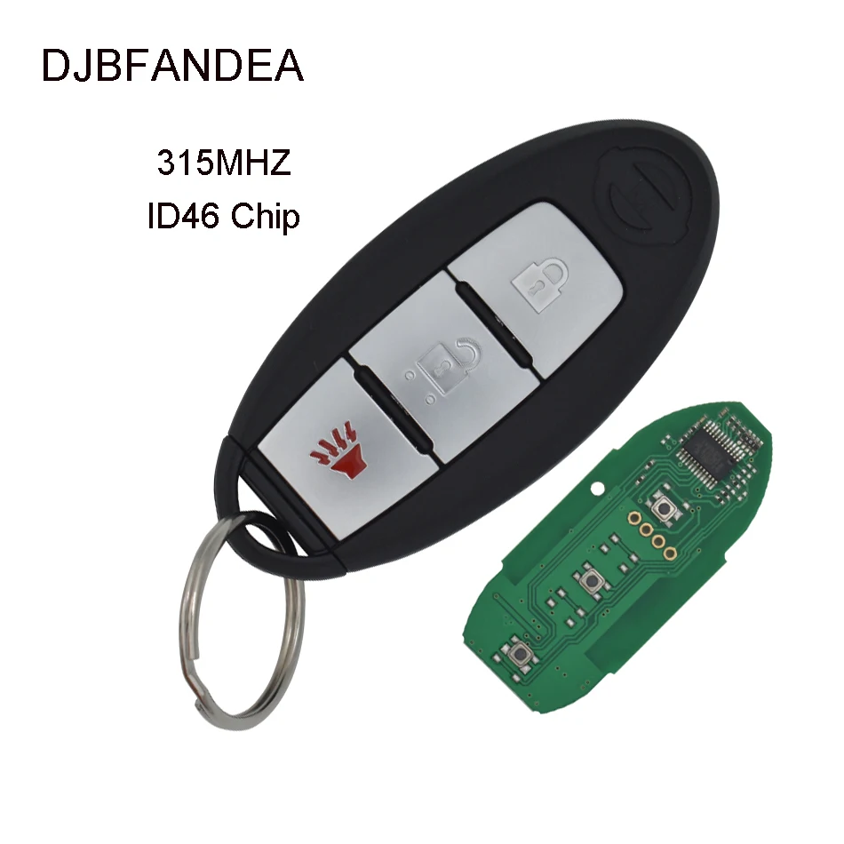 DJBFANDEA Автомобильный Дистанционный смарт-ключ для Nissan March Sunny Tiida Livina Sylphy 315 МГц