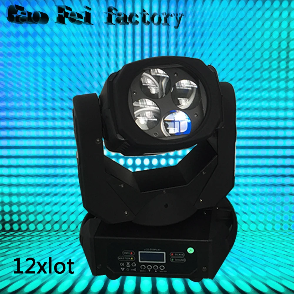 

12pieces 4x25W LED beam moving head light super beam 4x25 w rgbw moving head led