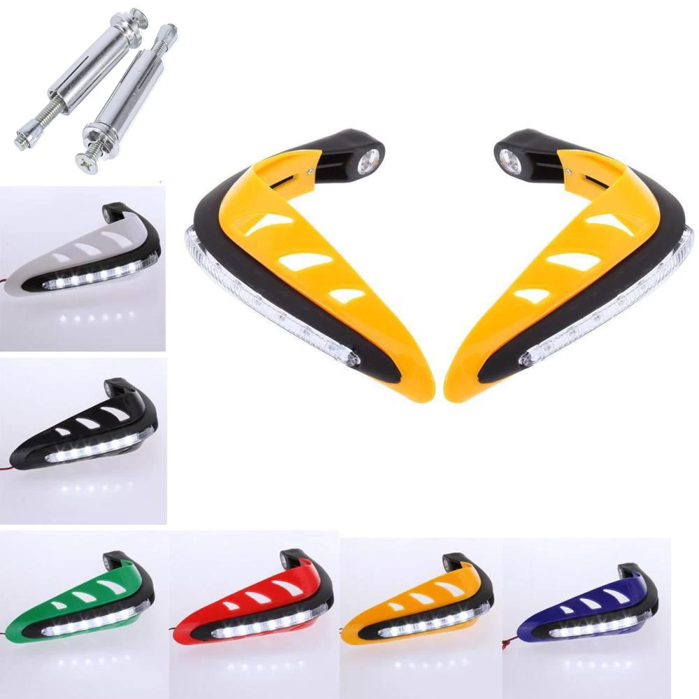 7/8"22mm HandGuards Hand Guards Turn Signals Protector LED DRL For