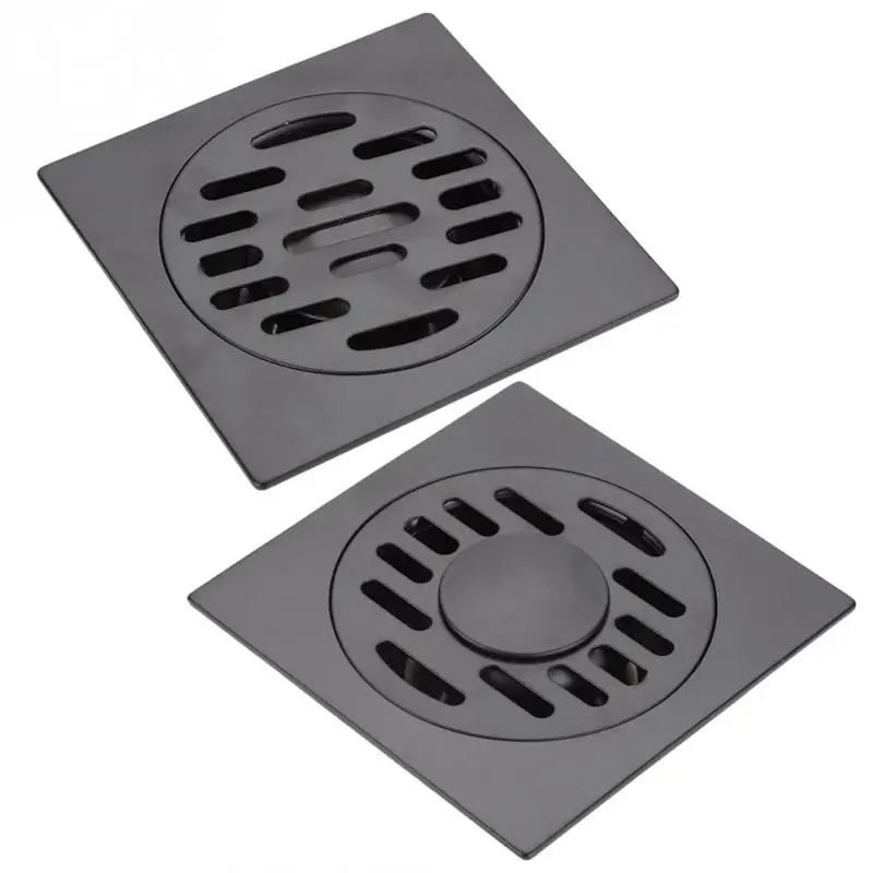 

Thickened Floor Drain Stainless Steel Heavy Duty Home Bathroom Shower Deodorizing Waste Floor Drain Black Paint