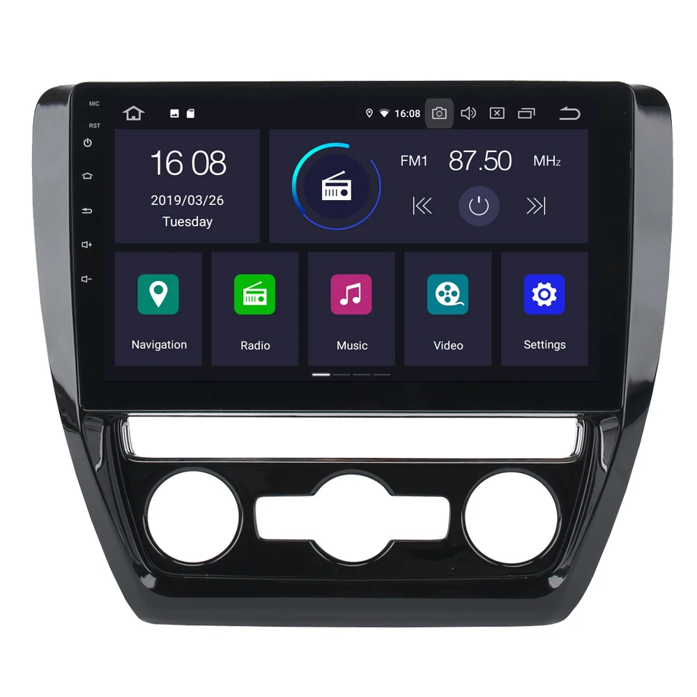 

For VW for Volkswagen Jetta 2011+ Android 9.0 Auto Car Radio Stereo GPS Navigation Navi Media Multimedia System PhoneLink