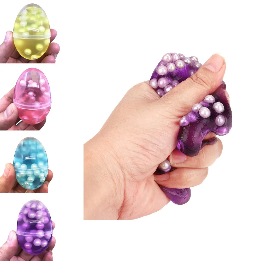 

Pearl Mud Egg Colorful Soft Slime Slime Stress Relief Toy Sludge Toys Plasticine Toys Kid Children Child Creativity