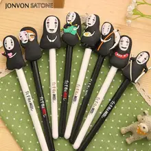 Jonvon Satone 8 шт./лот милые аниме нейтральная ручка корейские канцелярские принадлежности креативная ручка мультфильм без лица мужские милые канцелярские ручки Гелевые