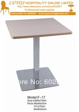 coffee table,stainless steel base and MDF top,knock down packing 1pc/carton,fast delivery