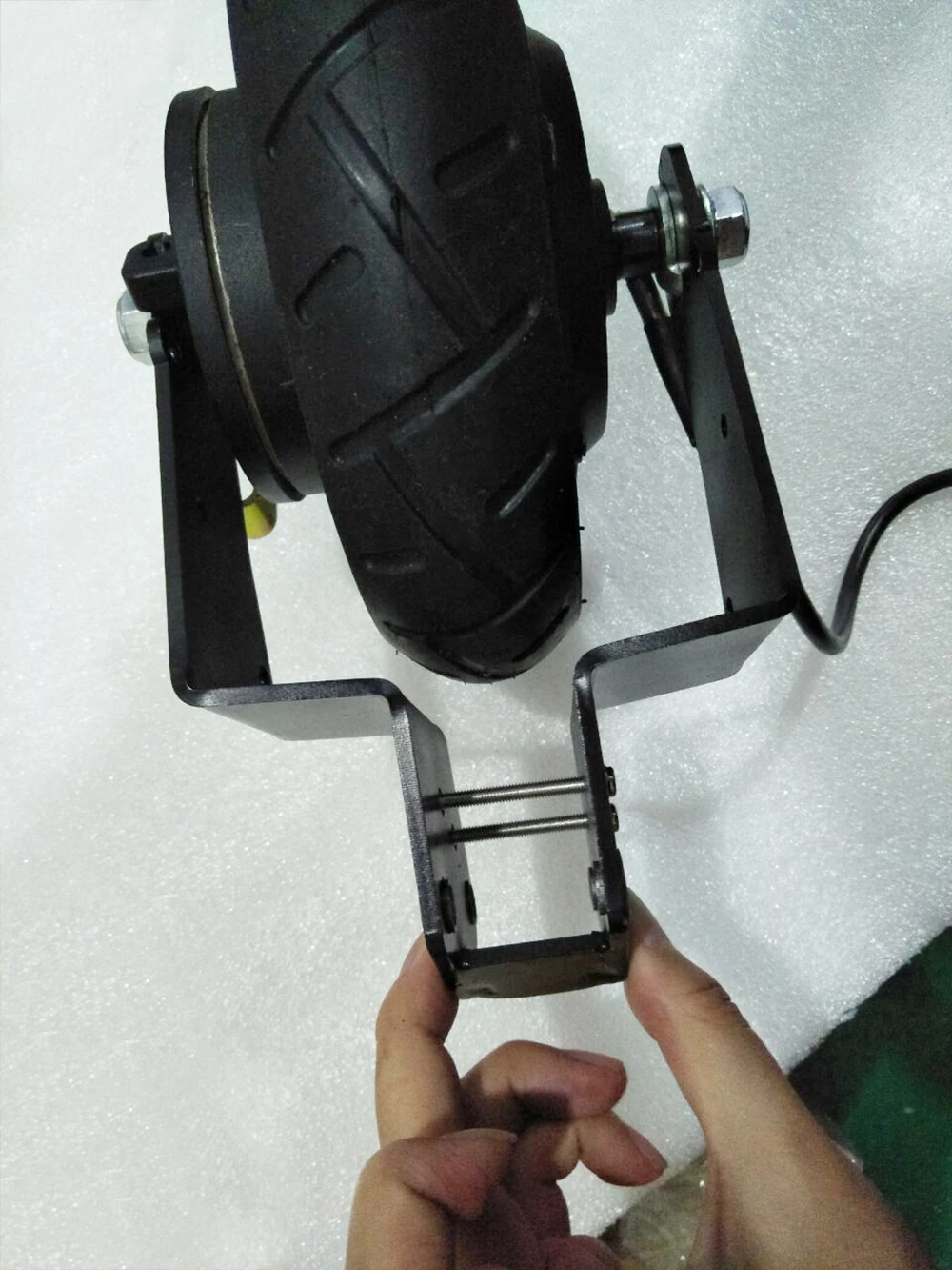 Cheap 8 inch Rear Fork 108mm Disc Brake Drum Brake Scooter Carbon Fork Hub Motor Modified Suitable Electric bicicletas Bike Mountain 10