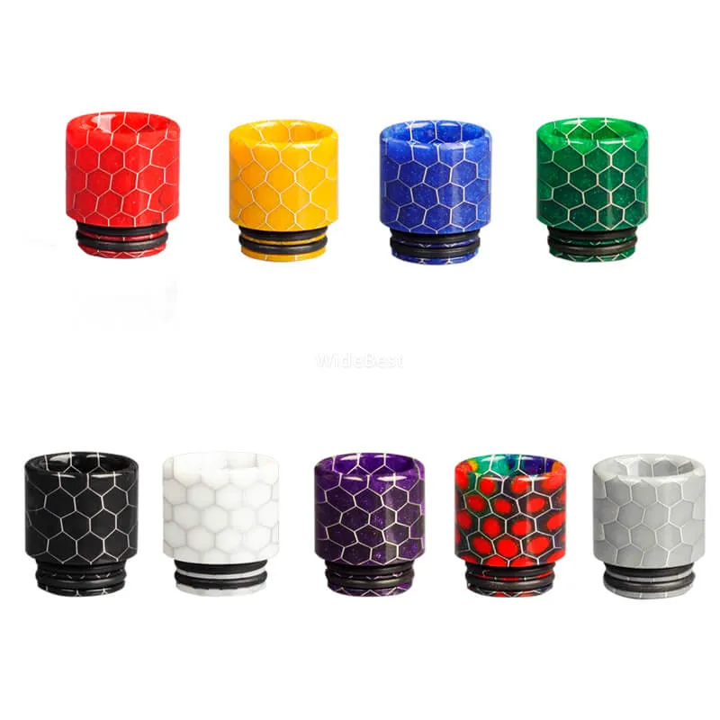 

Wide Bore Snake skin Delrin Mouthpiece 810 Drip Tip for coilart mage rta 2019/horizon falcon king/skrr