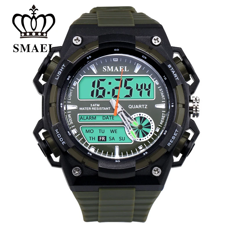 

SMAEL Military Sport Watch Men Top Brand Luxury Famous Electronic LED Digital Wrist Watch Male Clock For Man reloj hombre