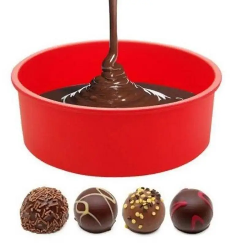 

6/8/9 inch Silicone Round Cake Pan Mold Tins Nonstick Baking Mould Bakeware Tray Kitchen Accessories Tools