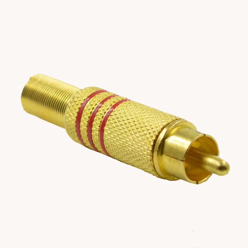 30pcs Audio Connector Plug RCA Jack Audio And Video Cable Connector TV