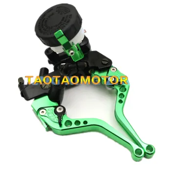 

CK CATTLE KING Universal Adjustable Motorcycle Brake Clutch Levers Master Cylinder Reservoir Set For Kawasaki ZX6R 7R 10R Z800