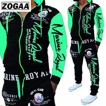 Brand Men's Fashion Two Piece Set Men Casual Sportswear 2019 New Style Hoodies Sweatshirt&Pants Sets Letter Printed Tracksuit