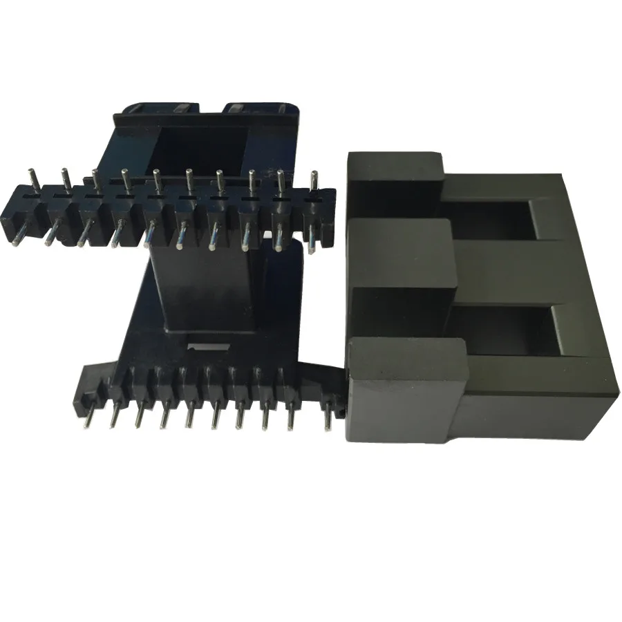 EE transformer ferrite core EE55B with 10+10pin bobbin isolator ferrite