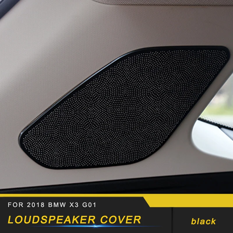 

Car Door Loudspeaker Cover Dashboard Loudspeaker Trim Frame Sticker Accessories for 2018 BMW X3 G01