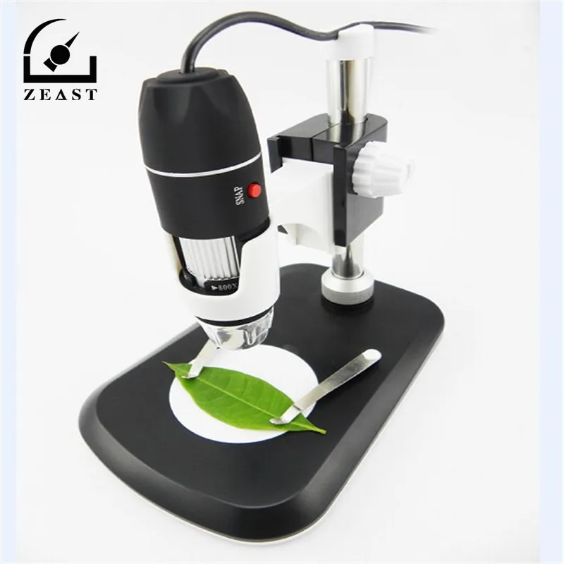 

HD USB Camera Video 8 LED Digital Microscope 40x Eyepiece Portable Hand-held Electron 40x-800x Magnification