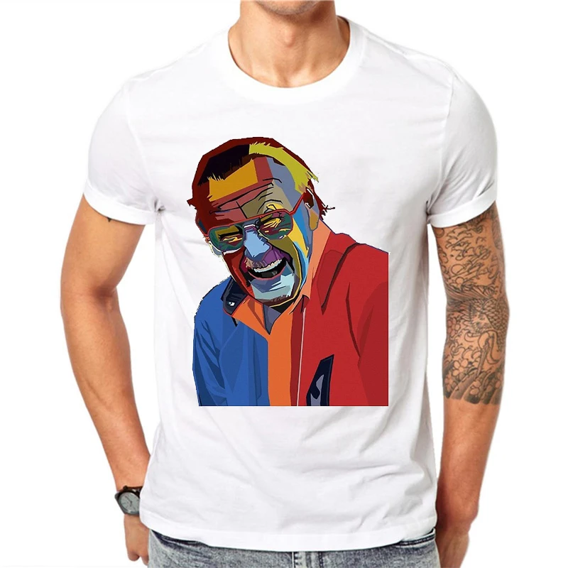 Stan Lee T camisa de los hombres Rip superhéroe Anime padre Camiseta 100% algodón blanco conmemorar Camiseta Original homenaje Camiseta Casual Stan Lee T camisa de los hombres Rip superhéroe Anime padre Camiseta 100% algodón blanco conmemorar Camiseta Original homenaje Camiseta Casual