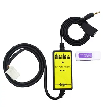 

6+6Pin Car USB Audio Adapter MP3 AUX Cable For Toyota Solara 2004 - 2008 Tacoma 2005 - 2011 Tundra 2004 - 2011 Venza 2009 - 2011