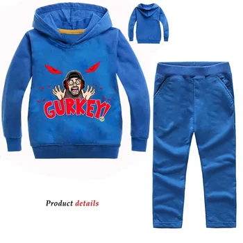 

YLS 2-12Y GURKEY FUNnel Vision Clothing Set FGTeeV Family Gaming Team Children Kids Tracksuit BOYS GIRLS Casual Tollder Outfits
