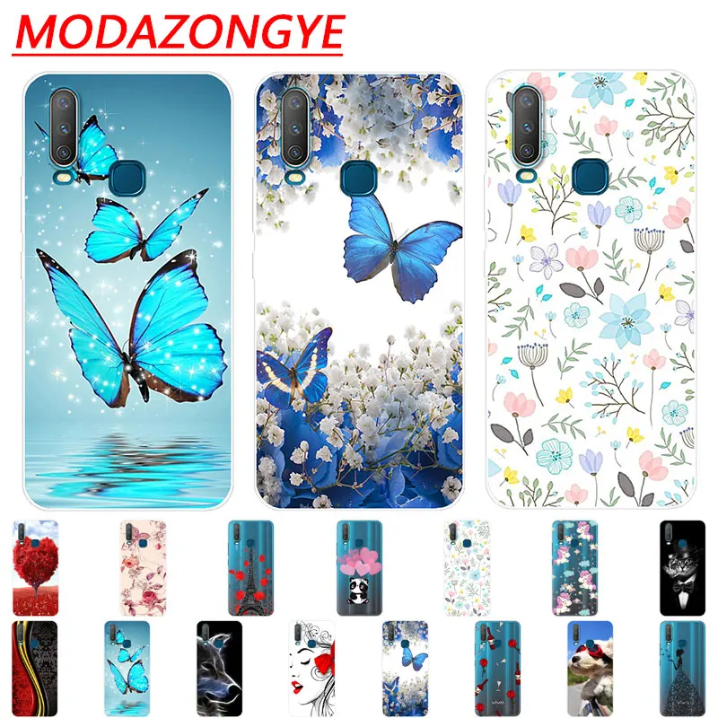 

VIVO Y17 Case Silicone Back Protective Cover Cartoon Soft TPU Phone Case For VIVO Y17 1902 Y 17 VIVOY17 Case 6.35 Inch