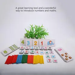 Деревянная палка Математика головоломка обучающий номер игрушки рассчитать Игры Обучения подсчета детские игрушки для младенцев Детские