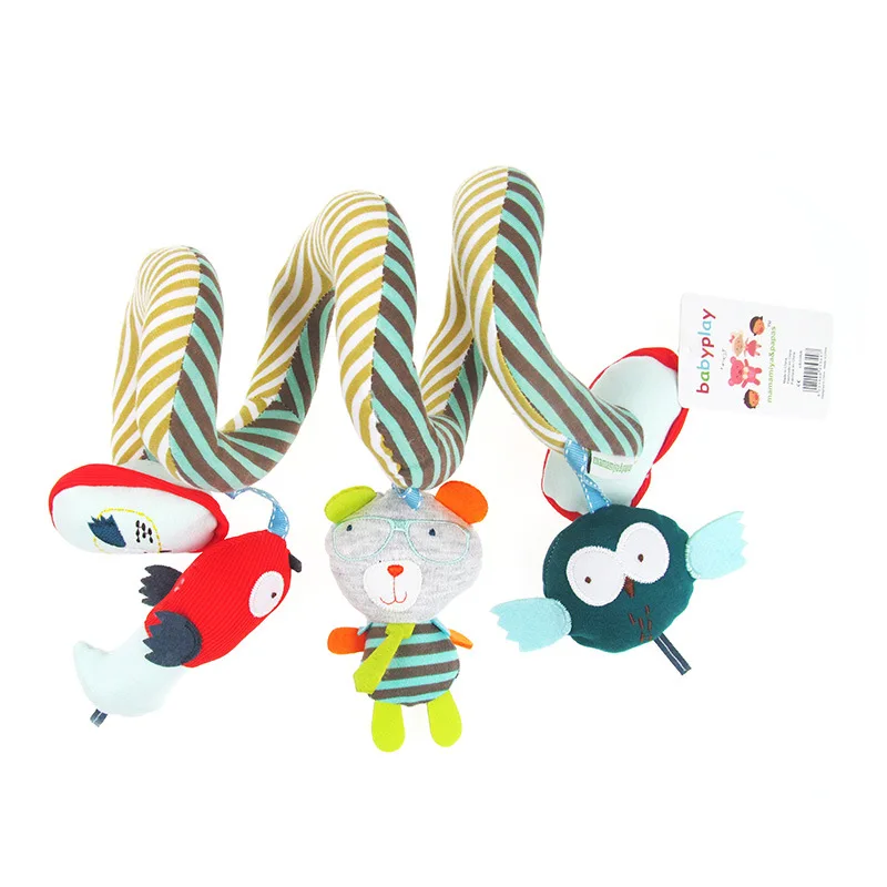 

Cute Baby Rattles Infant Babyplay Baby Toys Activity Spiral Bed & Stroller Toy Set Hanging Bell Crib Rattle Toys For Baby