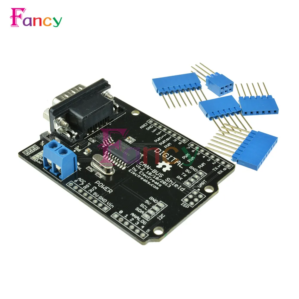 

SPI MCP2515 EF02037 CAN BUS Shield Controller SPI 9 Pins Standard Sub-D Expansion Board Module DC 5-12V speed high for Arduino