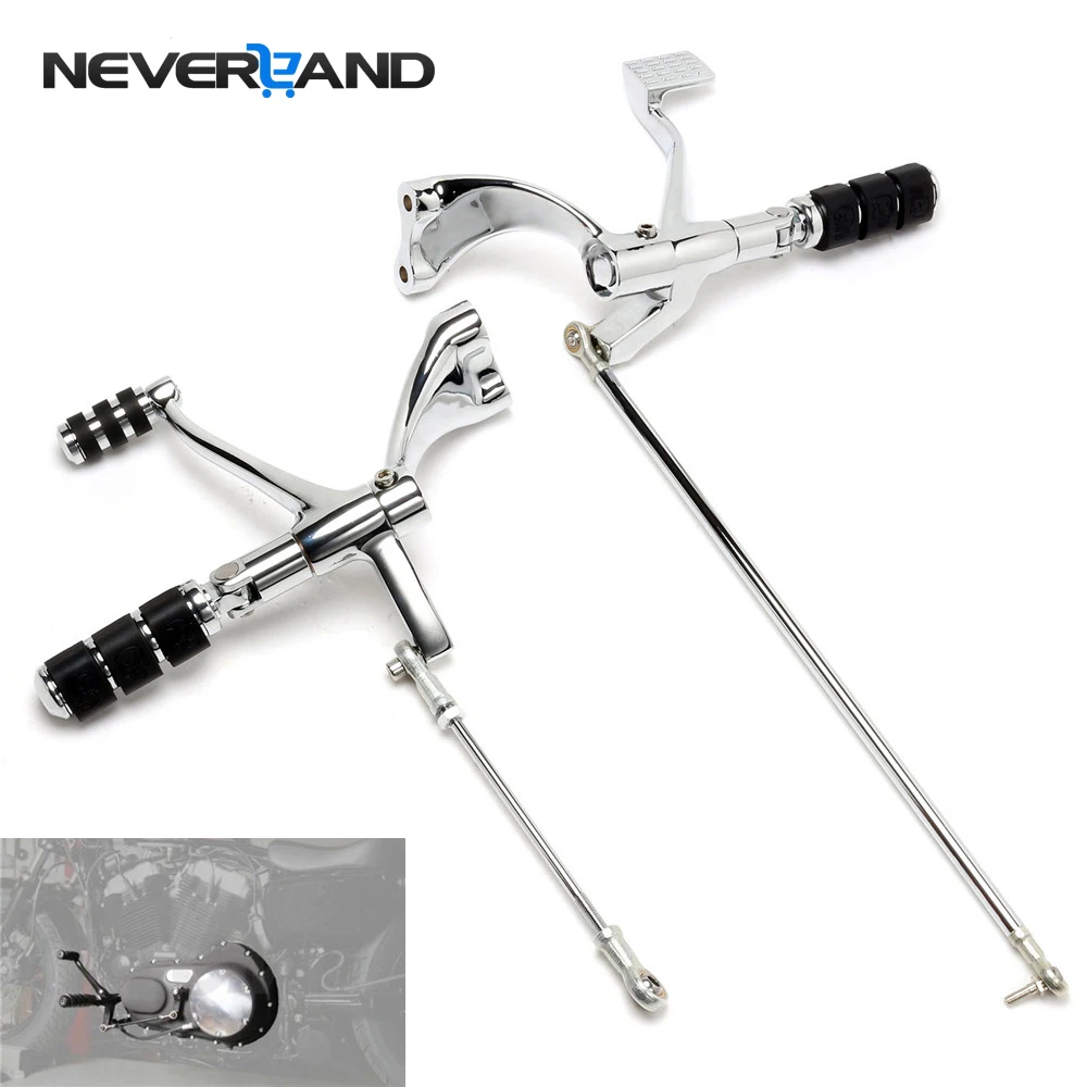 

NEVERLAND Forward Controls Kit For Harley Sportster 1200 Custom Roadster 883 Iron Superlow Motorcycle Pegs Levers Linkage D35