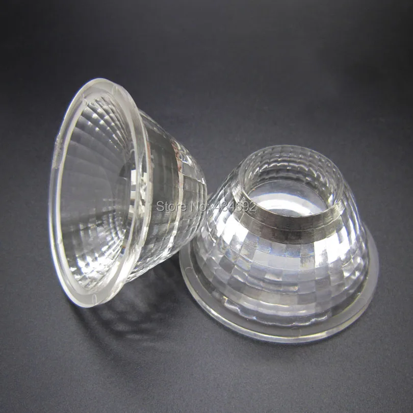 High Power 50mm COB Lens PMMA 30degree Concave Led Lens For Projection lamp led Wall Washer