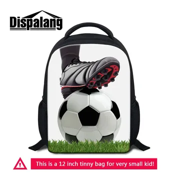 

Dispalang Beautiful Cartoon Footballs Printing 12 Inch Backpacks for Boy and Teenager Mini Bookbags for Kindergarten Students