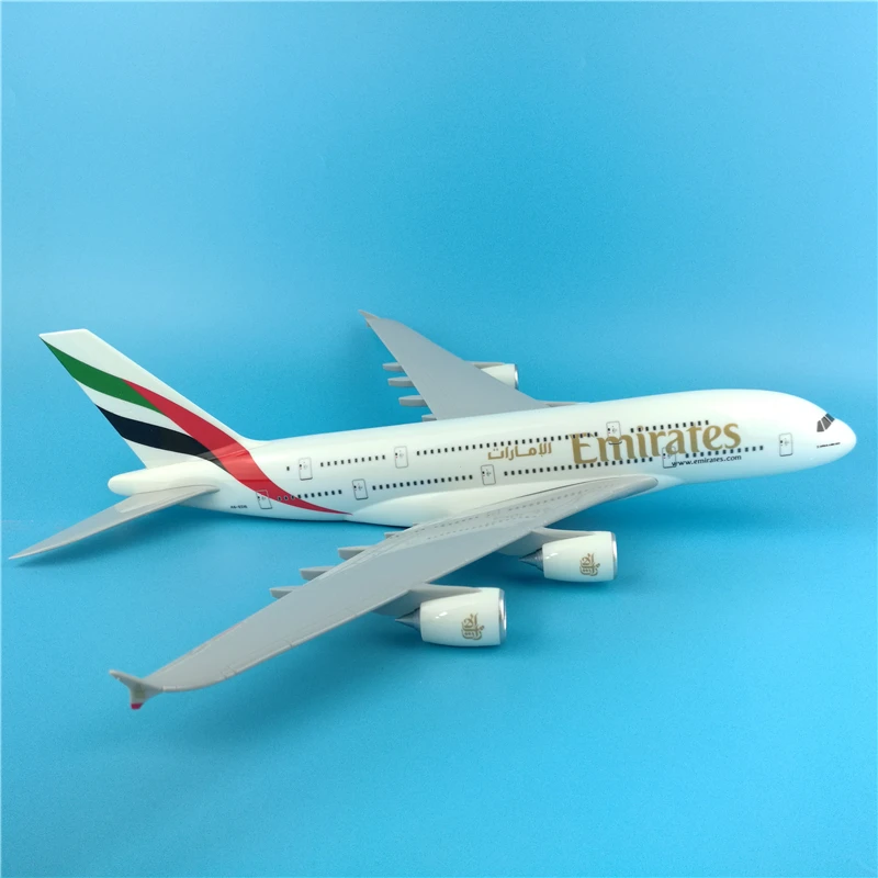 36 см модель самолета Смола A380 Объединенные Арабские Эмираты авиакомпании