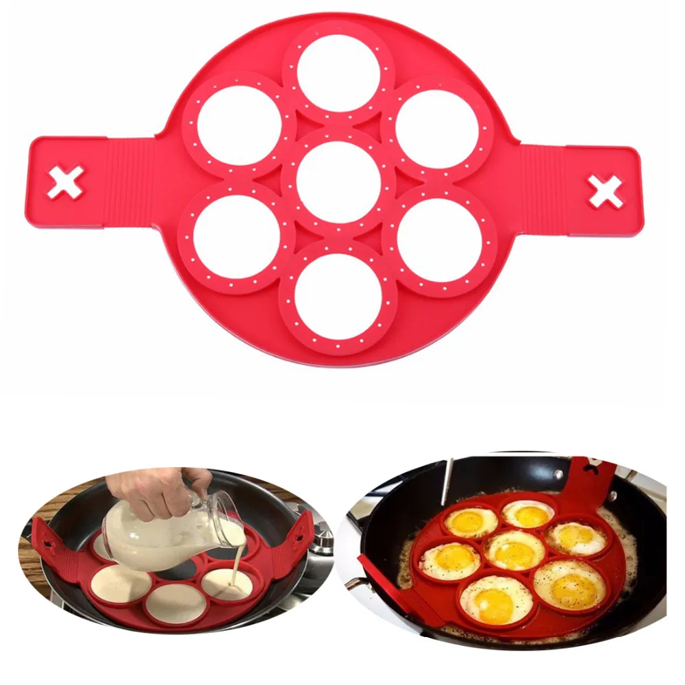 Pancake Maker Nonstick Cooking Tool Baking Egg Ring Maker Pancake Maker Egg Cooker Pan Flip