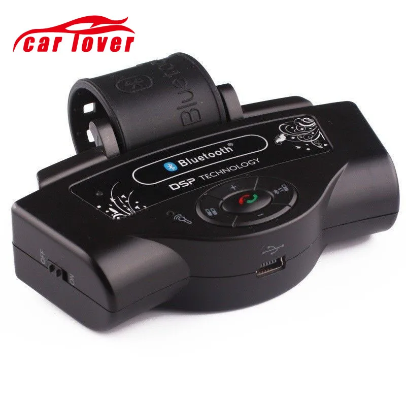 

Steering Wheel Hands Free Bluetooth FM Transmitter USB Mp3 Player Car MP3 Player Media Button Car Kit for Iphone Android