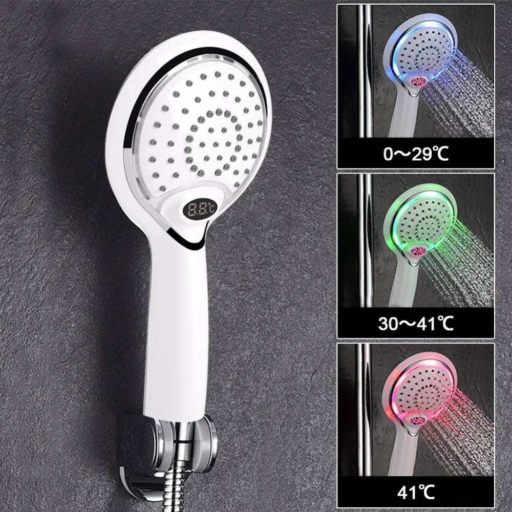 Buy Handheld Shower Spray Head Bathroom Faucet LCD