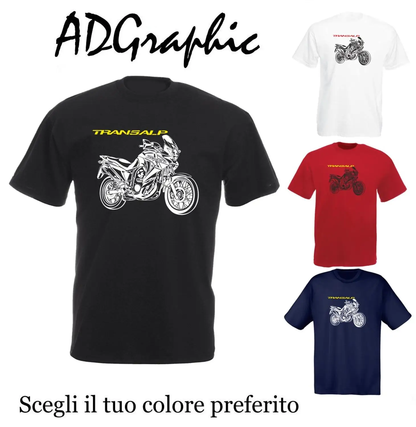 T-Shirt Cotton Motorcycle Hon Xlv 700 Transalp 2019 Summer Style Fashion Men T Shirt O-Neck Solid Short Sleeve | Мужская одежда