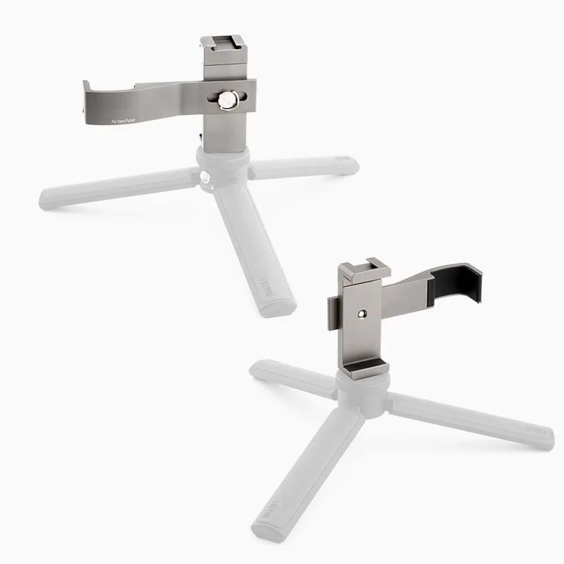 osmo Pocket Metal Clip Bracket adapter Extended 14 screw hole & hot boot for selfie stick tripod mount For DJI osmo Pocket Handheld gimbal camera 1 (6)