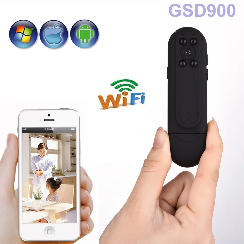 Бесплатная доставка! самая маленькая карманная Wifi камера HD CMOS полицейская