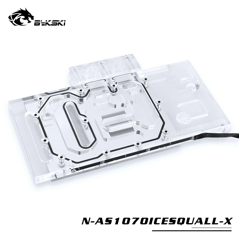 Seller  BYKSKI Water Block use for ASUS GTX1070-O8G-SI/GAMING /GTX 1060 Dual RGB Light/Full Cover Graphics 