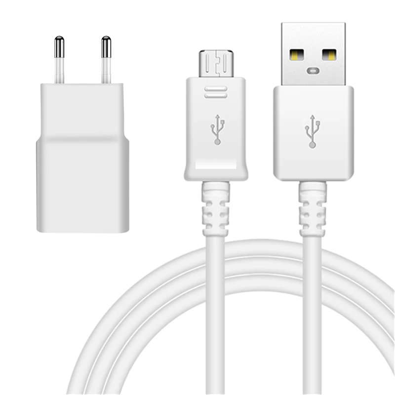 Комплект для путешествий Зарядное устройство USB+ микро usb кабель для зарядки samsung S7 S6 Edge+ S4 S3 Note2 Note4 Note5 Note Edge кабели для телефонов Android