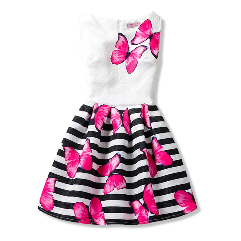 Kid Dress Girl Flower Summer Butterfly Princess Dresses Children Girls' Clothing For Birthday Party A-Line School Wear Dress Kid Dress Girl Flower Summer Butterfly Princess Dresses Children Girls' Clothing For Birthday Party A-Line School Wear Dress