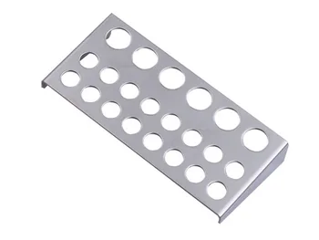 

22 Holes Tattoo Pigment Holder Tattoo Pigment Ink Cap Cup Holder Stainless Steel Shelf Stand Tip Supply Tattoo