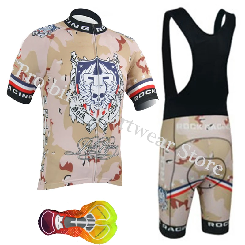

Rock racing Cycling Jersey 2019 Camouflage Bike Clothing Short Sleeves Racing Sport Jersey Top Sportwear Maillot ropa Ciclismo