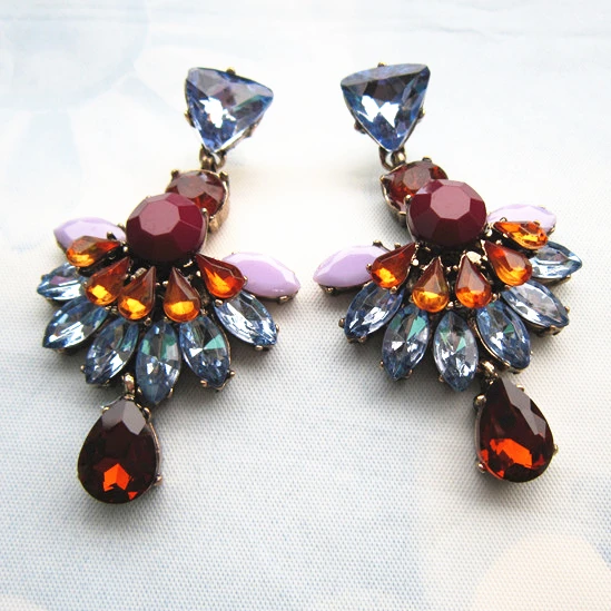 2015 High Quality New Fashion Sexy Brief Crystal font b Earring b font font b Jewelry