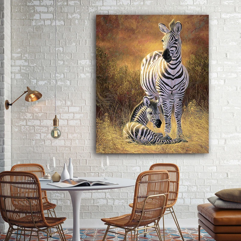 

DIY colorings pictures by numbers with The mother and son picture drawing Relief painting by numbers framed Home