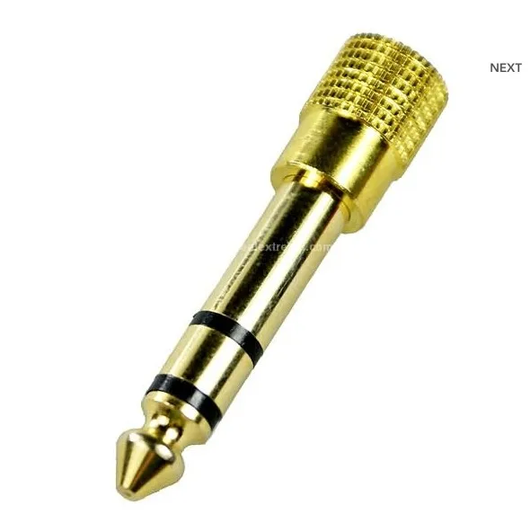 

Earphones speaker electric guitar cable audio adapter big 6.5mm 3.5mm small microphone general