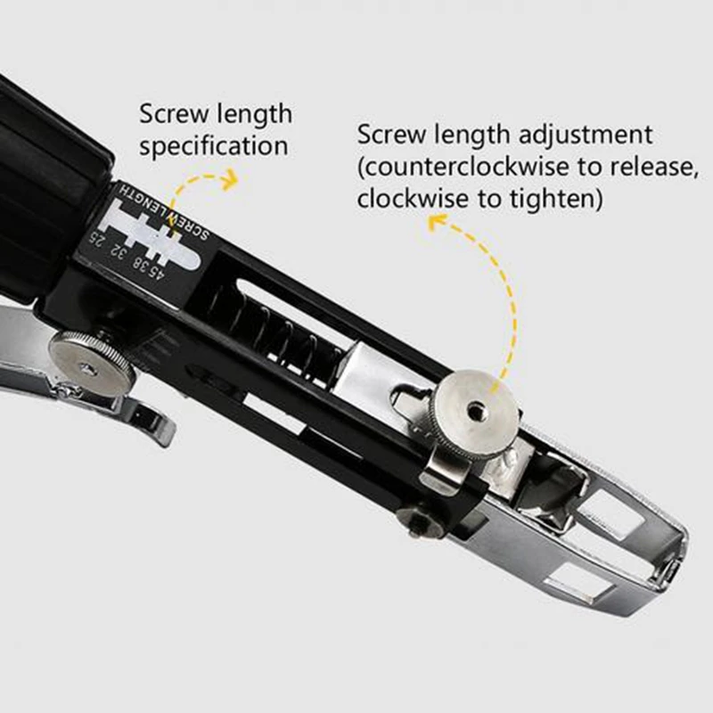 Automatic Screw Spike Chain Nail Gun Adapter For Electric Drill Woodworking Tool Cordless Power Drill Attachment