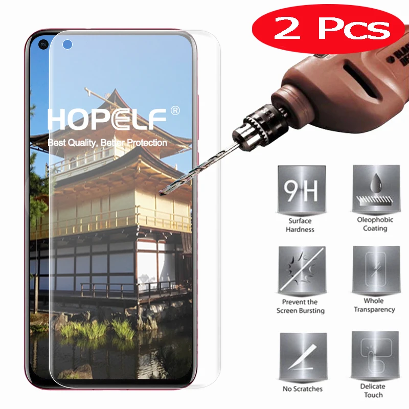 2 шт. Защита экрана для Huawei Honor V20 V30 закаленное стекло Защитное View 20 | Мобильные